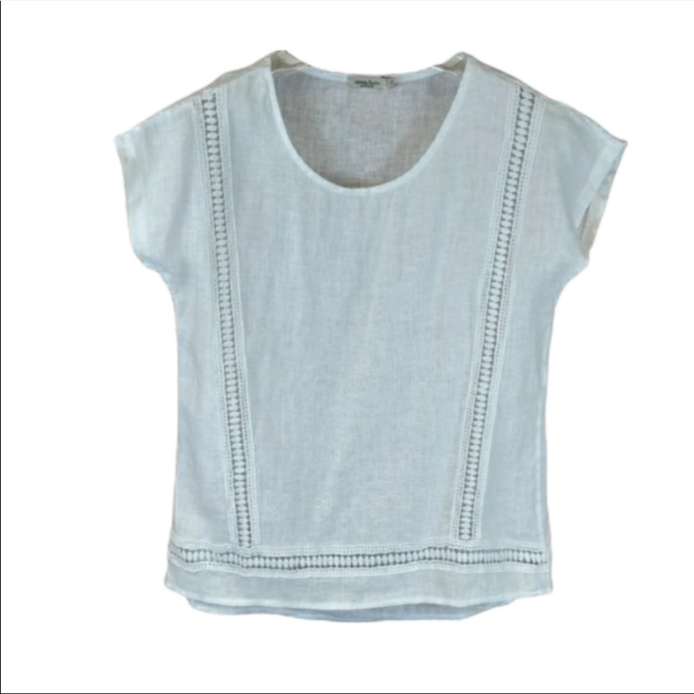 Alessia Pacini White  Linen Shirt Italy